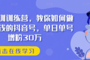 抖音实训~（抖音短视频营销培训）