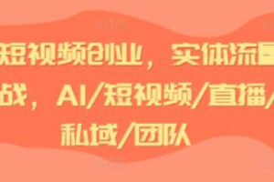 短视频创业~（短视频创业项目分析）