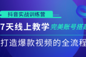 抖音实战课~（短视频营销技巧分享）
